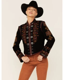 Double D Ranch Women's Ian With The Mohawk Zip-Front Suede Jacket -Modern Fashion Sales 2000351605 001 P1