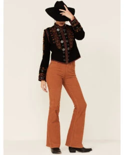 Double D Ranch Women's Ian With The Mohawk Zip-Front Suede Jacket -Modern Fashion Sales 2000351605 001 P4