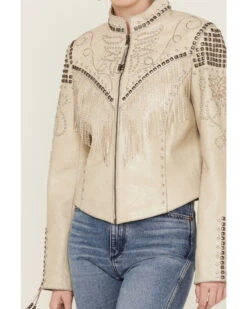 Double D Ranchwear Women's Iced Crystals Leather Jacket 7 Double D Ranchwear Women's Iced Crystals Leather Jacket -Modern Fashion Sales 2000351608 100 P2