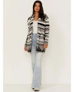 Idyllwind Women's Twin Pines Southwestern Knit Cardigan Tonal Sweater 7 Idyllwind Women's Twin Pines Southwestern Knit Cardigan Tonal Sweater -Modern Fashion Sales 2000352411 001 P4