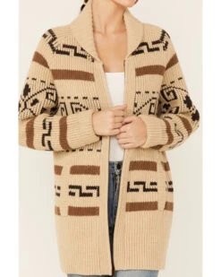 Pendleton Women's Tan Westerley Long Sleeve Cardigan 8 Pendleton Women's Tan Westerley Long Sleeve Cardigan -Modern Fashion Sales 2000354643 280 P3