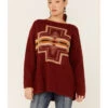 Pendleton Women's Colorful Print Drop-Shoulder Sweater