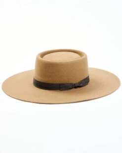 Shyanne Women's 2X Pecan Telescope Wide Brim Wool Felt Western Hat -Modern Fashion Sales 2000354841 202 P1