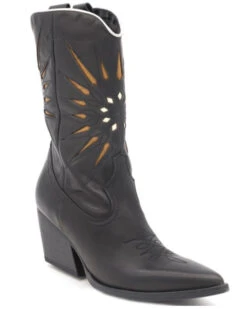 Golo Women's Contrasting Sun Western Boots - Pointed Toe -Modern Fashion Sales 2000354870 001 P1