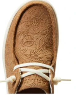 Ariat Women's Floral Emboss Hilo Flx Foam Casual Shoe - Moc Toe -Modern Fashion Sales 2000355186 250 P4