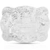 Montana Silversmiths Women's German Silver Christian Cowboy Western Belt Buckle