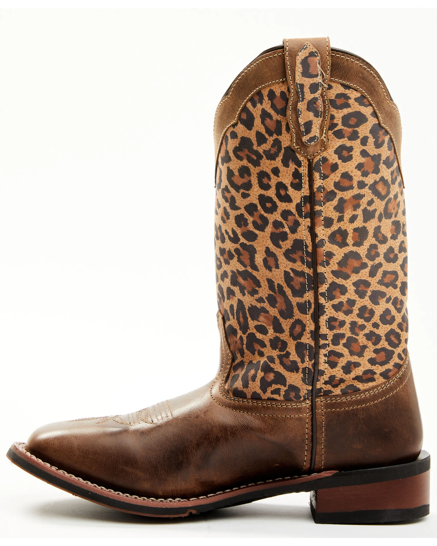 Laredo Women's Leopard Print Western Performance Boots - Broad Square Toe 4 Laredo Women's Leopard Print Western Performance Boots - Broad Square Toe - Image 4