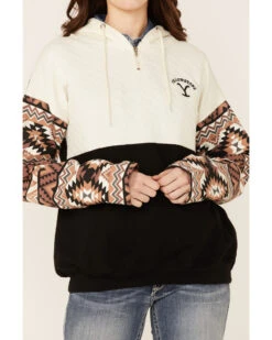 Paramount Network's Yellowstone Women's Mauve Southwestern Sleeve Hoodie Pullover 7 Paramount Network's Yellowstone Women's Mauve Southwestern Sleeve Hoodie Pullover -Modern Fashion Sales 2000356684 661 P2