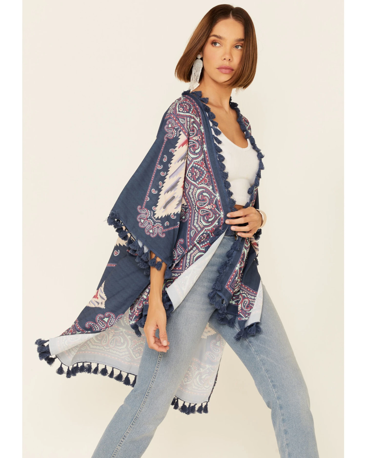 Tasha Polizzi Women's Marrakesh Tile Print Duster 1 Tasha Polizzi Women's Marrakesh Tile Print Duster