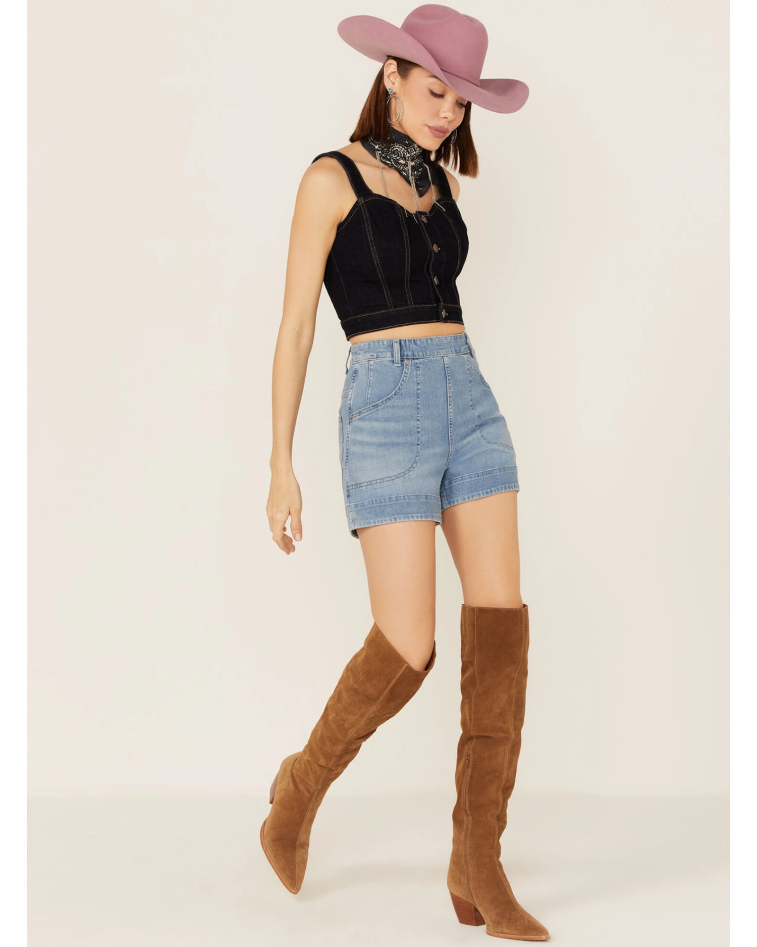 Lee Women's Vintage Daydream Modern High Rise All Purpose Side Zip Shorts 2 Lee Women's Vintage Daydream Modern High Rise All Purpose Side Zip Shorts - Image 2