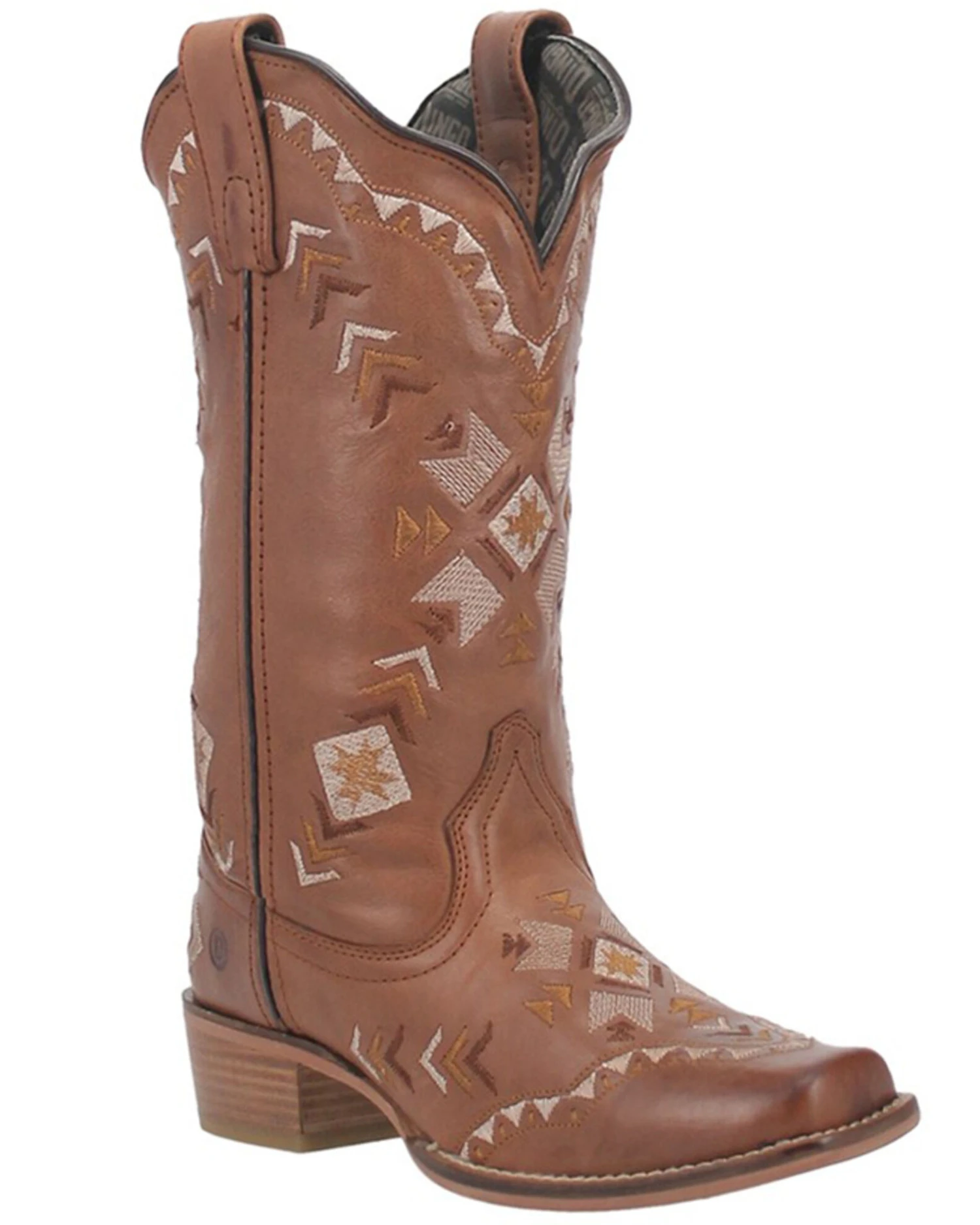 Dingo Women's Mesa Southwestern Embroidered Leather Western Boot - Square Toe 6 Dingo Women's Mesa Southwestern Embroidered Leather Western Boot - Square Toe - Image 6