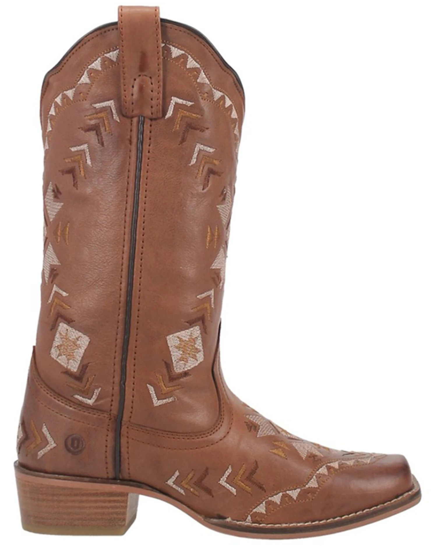 Dingo Women's Mesa Southwestern Embroidered Leather Western Boot - Square Toe 2 Dingo Women's Mesa Southwestern Embroidered Leather Western Boot - Square Toe - Image 2