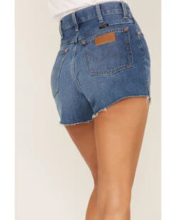 Wrangler Women's Medium Wash High Rise Festival Shorts 7 Wrangler Women's Medium Wash High Rise Festival Shorts -Modern Fashion Sales 2000358518 400 P4