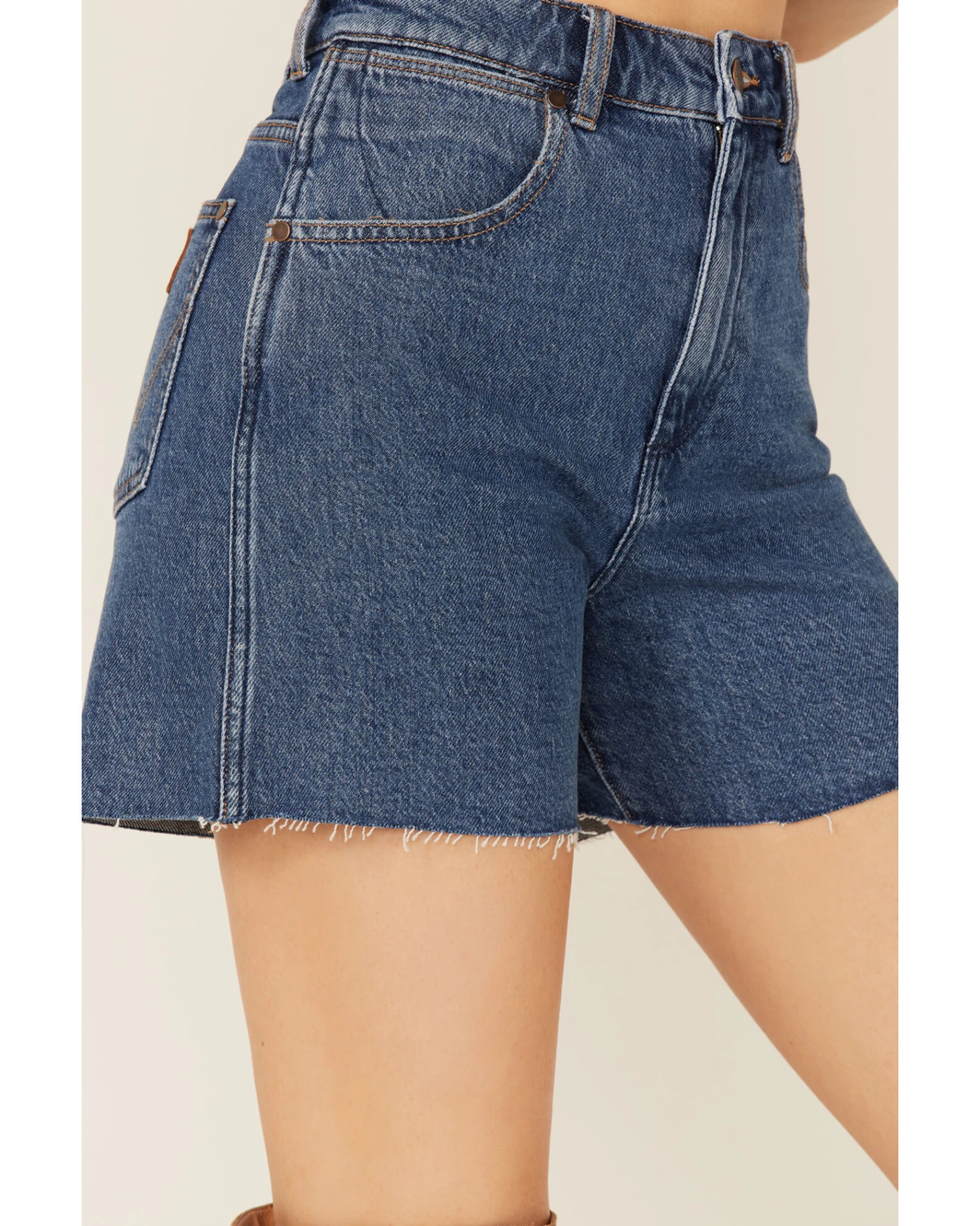 Wrangler Women's Seaside High Rise A-Line Cutoff Shorts 4 Wrangler Women's Seaside High Rise A-Line Cutoff Shorts - Image 4