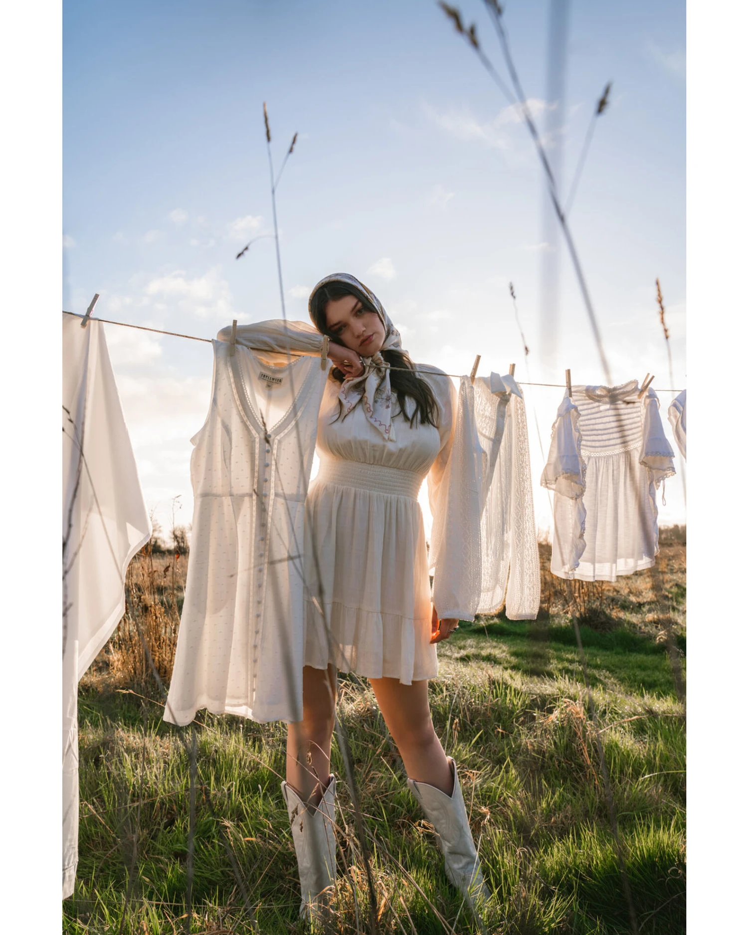 Idyllwind Women's Smock Ya Ivory Long Sleeve Dress 4 Idyllwind Women's Smock Ya Ivory Long Sleeve Dress - Image 4