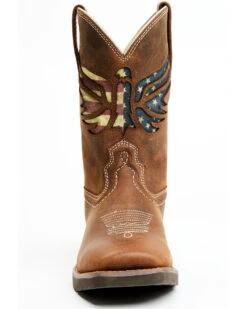 RANK 45 Women's Inspired Stars And Stripes Inlay Shaft Performance Leather Western Boots - Broad Square Toe -Modern Fashion Sales 2000359409 200 P4