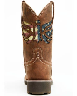 RANK 45 Women's Inspired Stars And Stripes Inlay Shaft Performance Leather Western Boots - Broad Square Toe -Modern Fashion Sales 2000359409 200 P5