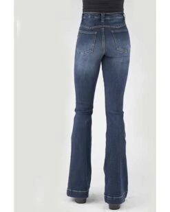 Stetson Women's 921 Medium Wash High Rise Yoke Flare Jean 5 Stetson Women's 921 Medium Wash High Rise Yoke Flare Jean -Modern Fashion Sales 2000360056 400 P3