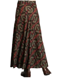 Stetson Women's Rayon Challis Blanket Print Long Cut Skirt -Modern Fashion Sales 2000360071 200 P3