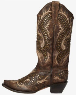 Corral Women's Embroidery & Studs Western Boots - Snip Toe -Modern Fashion Sales 2000360102 251 P2