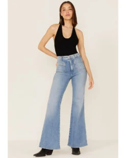 Wrangler X Fender Women's Wanderer Cowgirl Rockstar Medium Wash High Rise Flare Jeans -Modern Fashion Sales 2000360368 400 P1