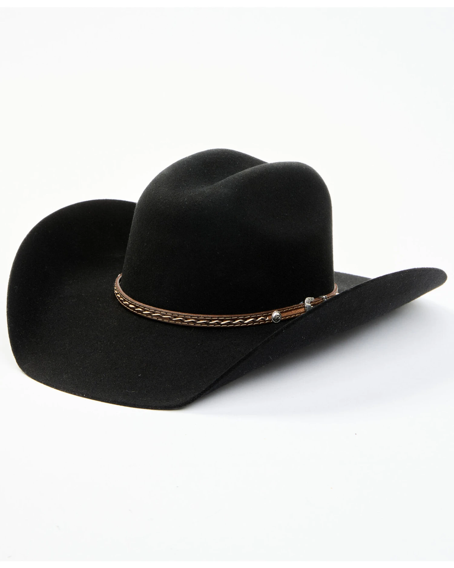Cody James Men's 3X Black Leather Lace Band Wool Felt Western Hat 2 Cody James Men's 3X Black Leather Lace Band Wool Felt Western Hat - Image 2