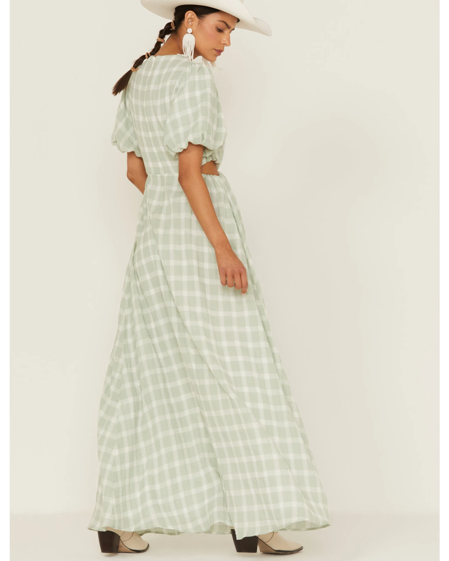 Show Me Your Mumu Women's Eloise Plaid Maxi Dress 4 Show Me Your Mumu Women's Eloise Plaid Maxi Dress - Image 4