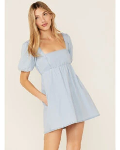 Show Me Your Mumu Women's Smitten Babydoll Denim Dress 7 Show Me Your Mumu Women's Smitten Babydoll Denim Dress -Modern Fashion Sales 2000360791 400 P1