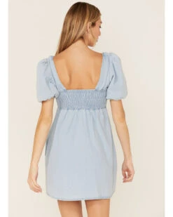 Show Me Your Mumu Women's Smitten Babydoll Denim Dress 6 Show Me Your Mumu Women's Smitten Babydoll Denim Dress -Modern Fashion Sales 2000360791 400 P4