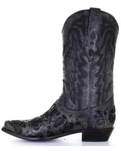 Corral Men's Black Embroidery Western Boots - Snip Toe -Modern Fashion Sales 2000360915 001 P3