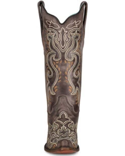 Corral Women's Brown Embroidery Western Boots - Snip Toe