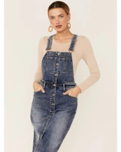 Billy T Women's Button Front Denim Midi Jumper Dress -Modern Fashion Sales 2000361083 400 P4