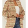 Tasha Polizzi Women's Catalina Southwestern Fringe Cardigan