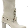Free People Women's Dakota Heel Studded Western Boots - Pointed Toe