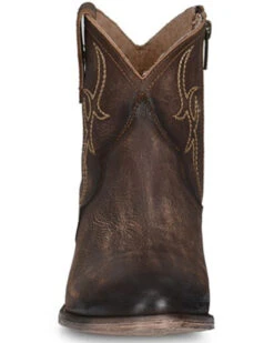 Circle G Women's Embroidered Tobacco Fashion Booties - Round Toe