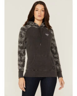 Hooey Women's Rope Like A Girl Bandana Print Pullover Hoodie Sweatshirt -Modern Fashion Sales 2000363502 022 P1