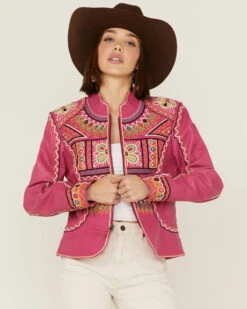 Double D Ranch Women's Festival Of Colors Southwestern Geo Jacket