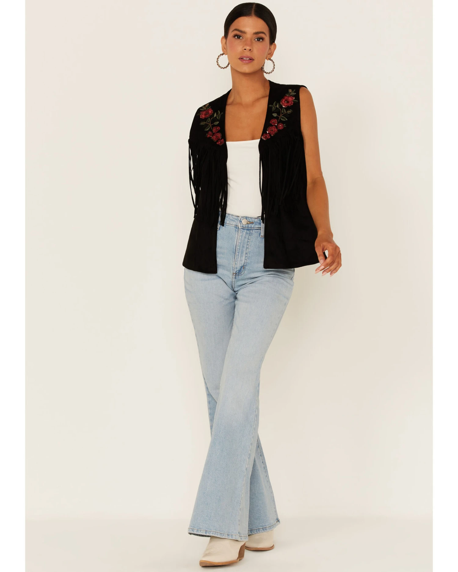 Maggie Sweet Women's Guajira Floral Fringe Vest 4 Maggie Sweet Women's Guajira Floral Fringe Vest - Image 4