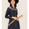 Maggie Sweet Women's Remedios Long Sleeve Western Mini Dress