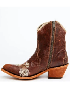 Liberty Black Women's Loren Tonal Floral Embroidered Western Fashion Booties - Medium Toe -Modern Fashion Sales 2000366554 200 P3