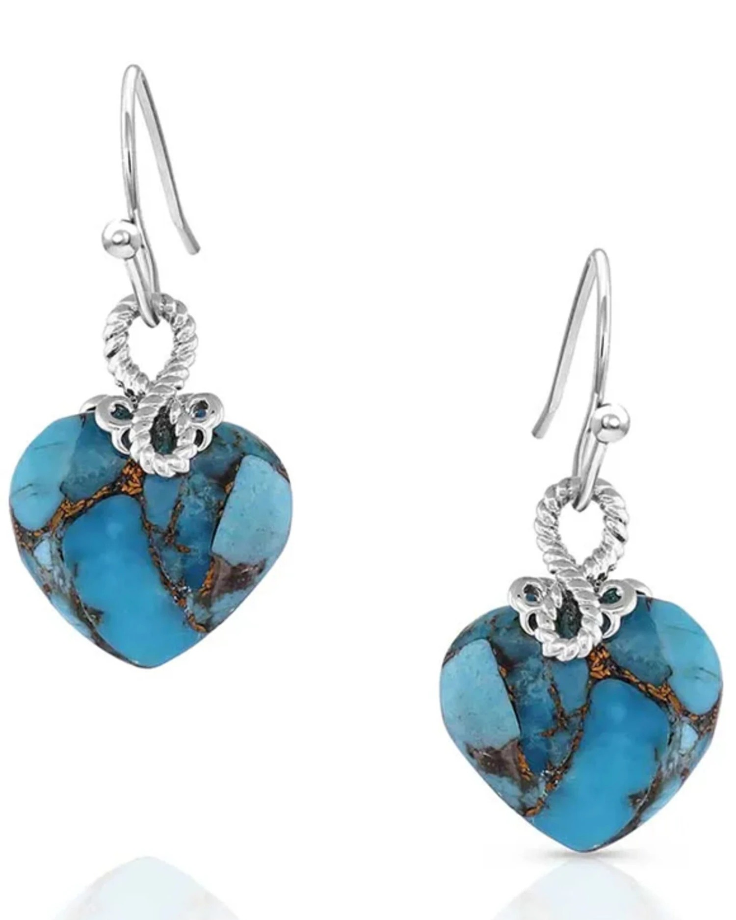 Montana Silversmiths Women's Untamable Heart Of Stone Earrings 1 Montana Silversmiths Women's Untamable Heart Of Stone Earrings