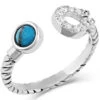 Montana Silversmiths Infinite Luck Turquoise Wrap Ring