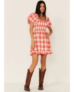 Show Me Your Mumu Women's Colvin Plaid Print Short Puff Sleeve Mini Dress 6 Show Me Your Mumu Women's Colvin Plaid Print Short Puff Sleeve Mini Dress -Modern Fashion Sales 2000368249 600 P2
