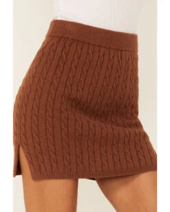 Callahan Women's Cable Knit Genny Mini Skirt