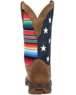 Durango Women's Lady Rebel™ American Flag Serape Work Boots - Square Toe -Modern Fashion Sales 2000368729 200 P5