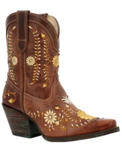 Crush By Durango Women's Golden Wildflower Western Booties - Snip Toe -Modern Fashion Sales 2000368734 703 P1