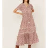 Cotton & Rye Women's Ditsy Print Midi Dress
