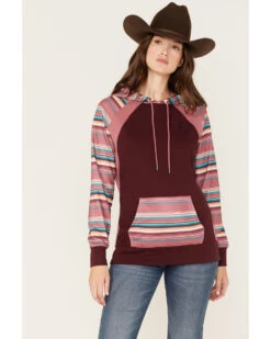 Hooey Women's Serape Stripe Contrast Print Savannah Hoodie -Modern Fashion Sales 2000369090 642 P1