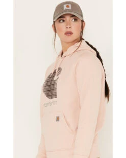 Carhartt Women's Rain Defender Relaxed Fit Midweight Logo Graphic Hoodie