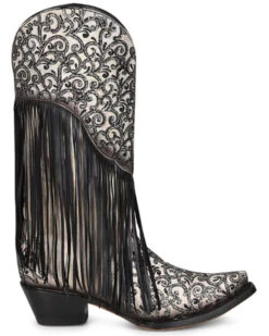 Corral Women's Glitter Fringe Western Boots - Snip Toe -Modern Fashion Sales 2000370785 944 P2